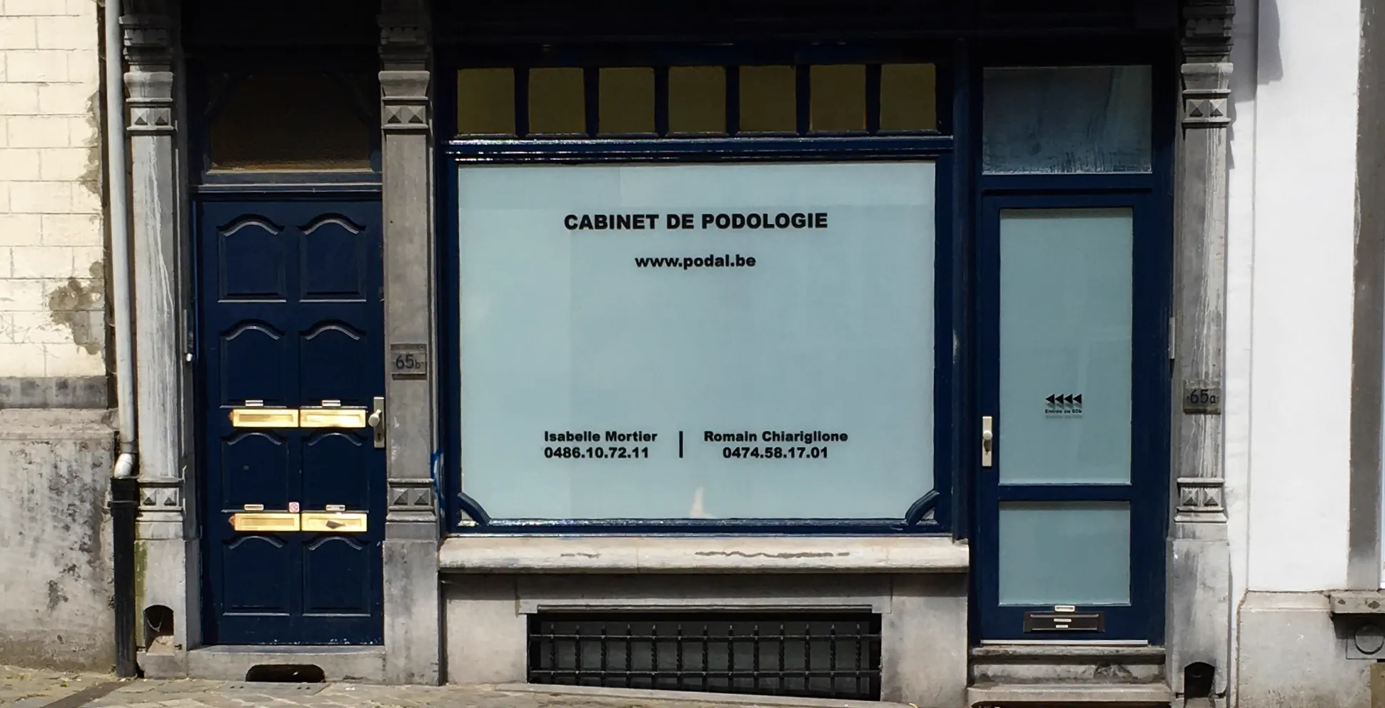 Façade du cabinet Podal, rue Arthur Diderich